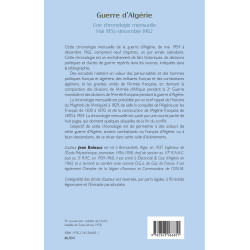 Guerre d'Algérie Une chronologie mensuelle - MAI 1954-DÉCEMBRE 1962