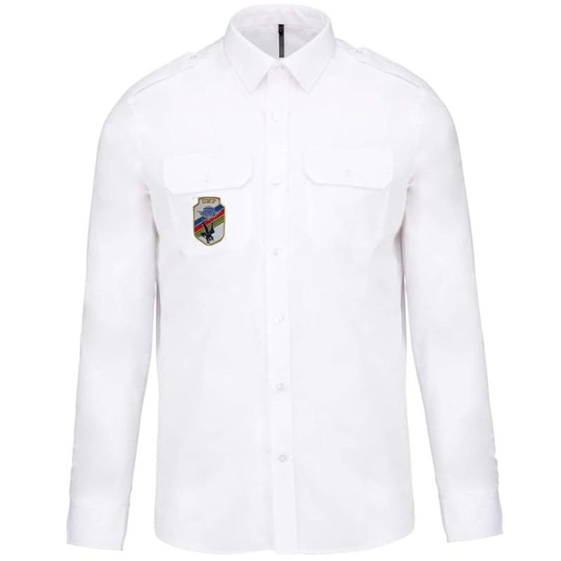 Chemise avec écusson manches longues