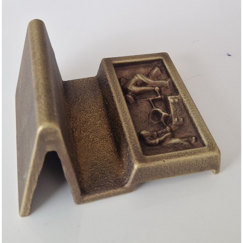 Support brevet para industriel "Vieux bronze"