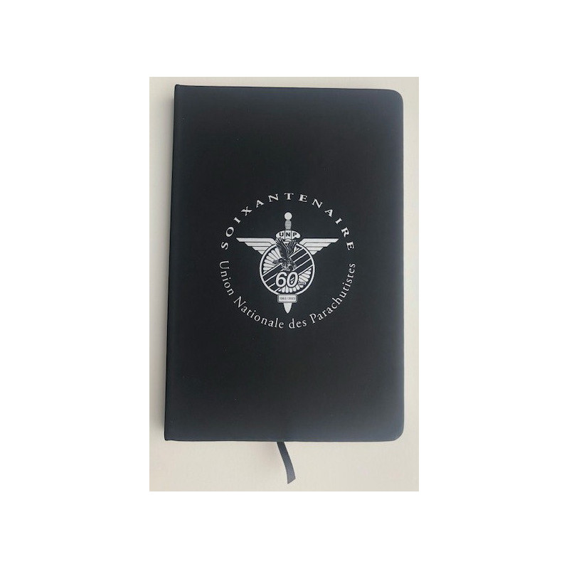 carnet noir soixantenaire - logo argenté