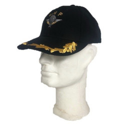 Casquette noire Feuilles de Chênes